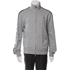 NWOT ~Moncler | Logo | Webbed Reflective | Track Jacket | Grey